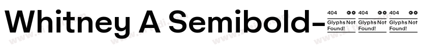 Whitney A Semibold字体转换